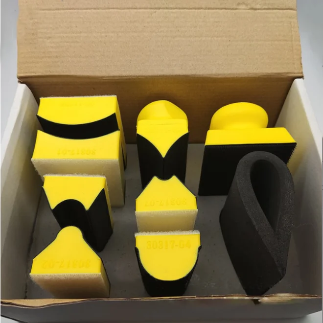16PCS Hand Sander Kit Hand Sanding Block Kit For Car Polishing Woodworking
