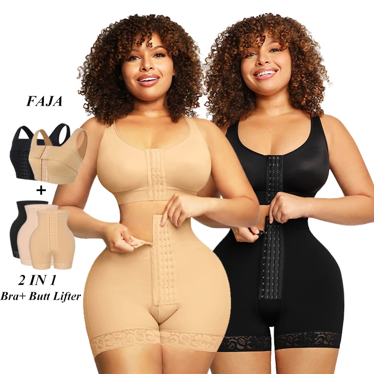Faja Shapewear Custom Faja Colombianas Shapewear Mesh Butt Lift Shaper Body Butt Lifter With Tummy Control Booty Lifter