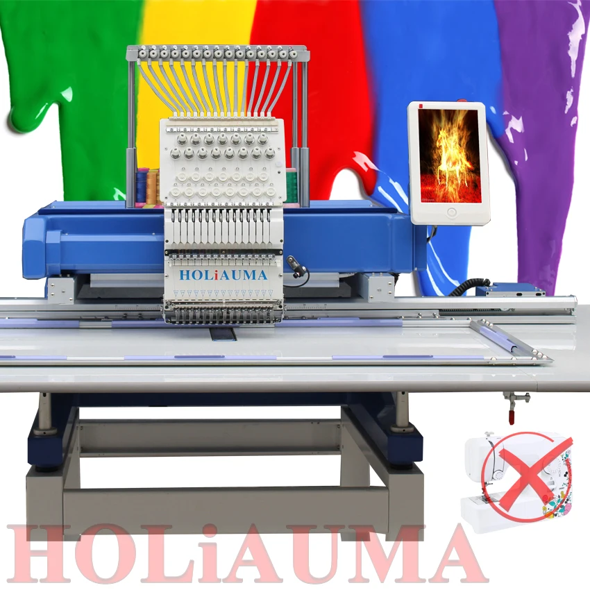 5 years warranty!Domestic Embroidery Machine Garment Computerized Embroidery Machine Price for Hat Tshirt Embroidery