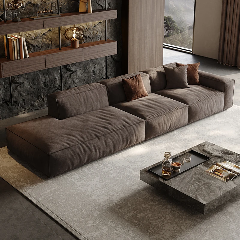 Black Modular Fabric velvet sofa set Module singer furniture sofa Light Luxury Italian minimalist Vertical designer sofa