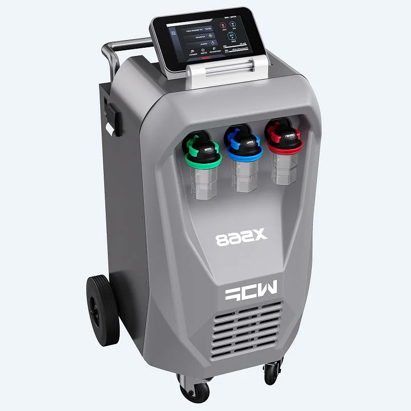 X568 Auto Recovery Machine Full-Automatic Refrigerant Recycling and Flushing Equipment for Car Care