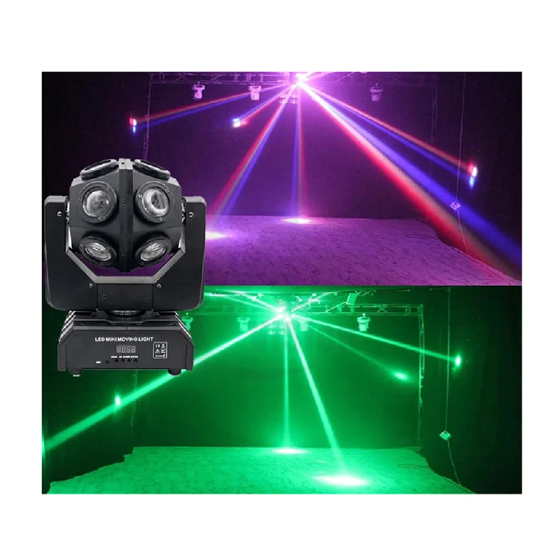 СВЕТОДИОДНЫЙ футбольный луч, 12 шт., Rgbw, 4 в 1, сценический диско-бар, подвижный головной свет