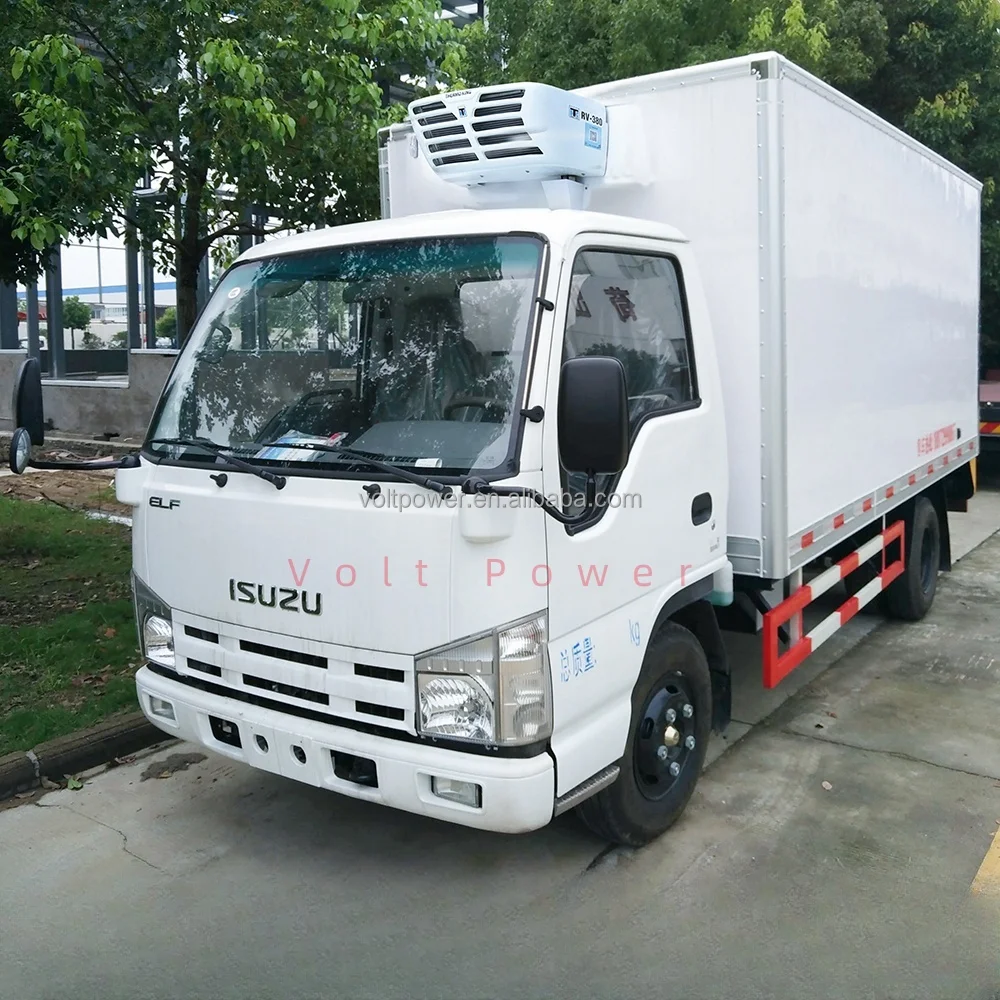Wholesale 4x2 7T Isuzu Reefer Refrigerator Truck transport vegetable Fruit ice cream Fish meat freezer refrigerated truck