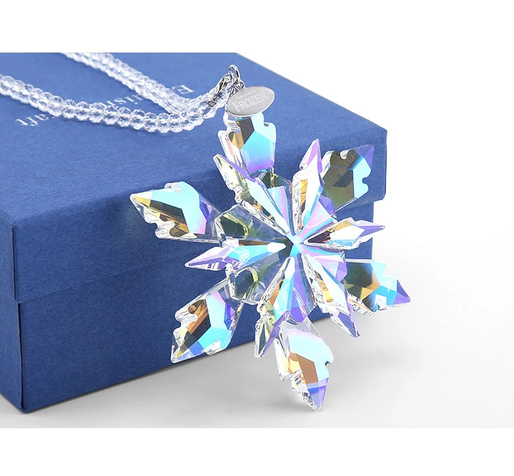 Transparent Stars  Hanging Ornaments Christmas Decorations Crystal  Snowflake