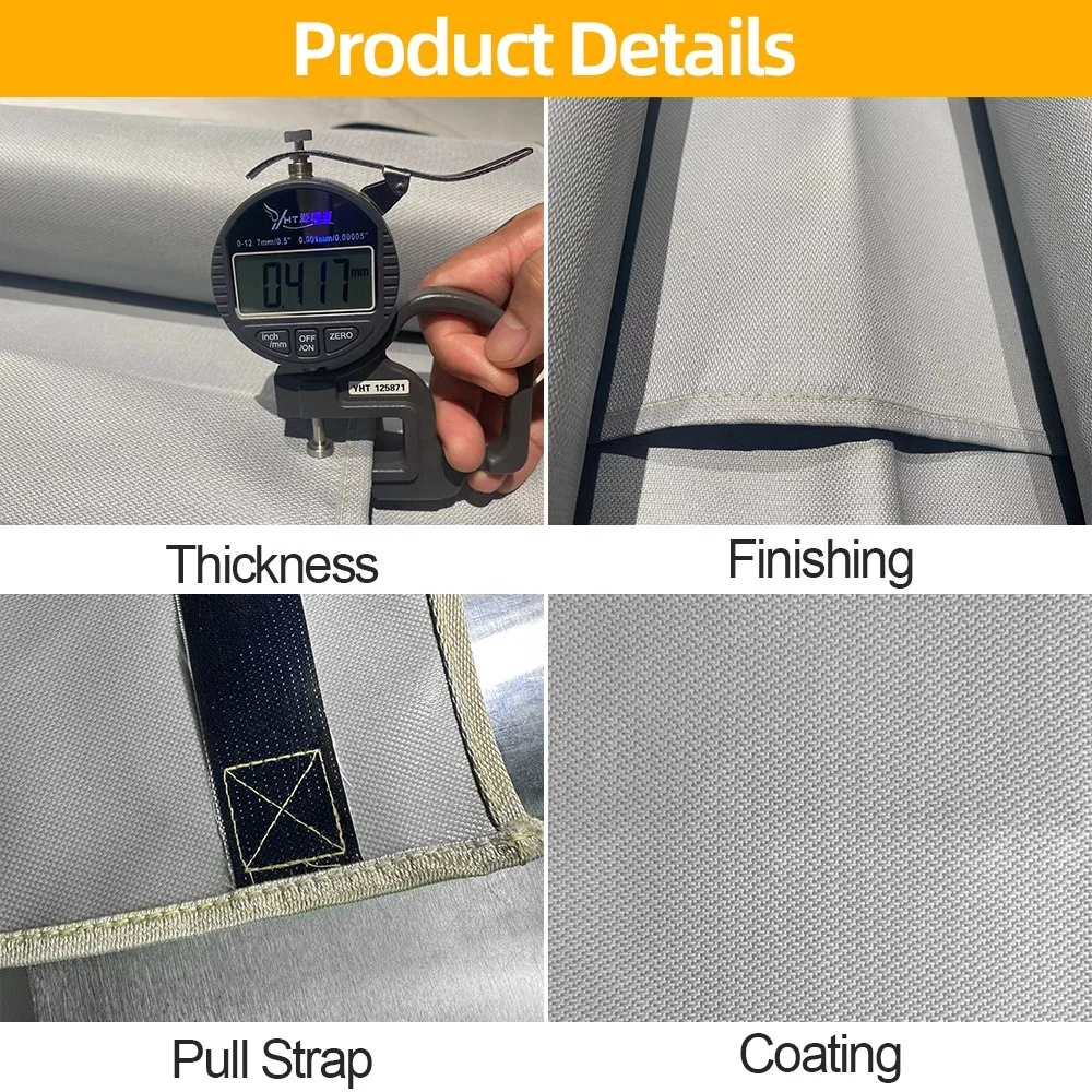China Manufacture Quality 6x8 m Car Fireproofing Wrap 19.8 X 26.3 ft Extinguisher Vehicle Fires Electric Car Fire Blanket