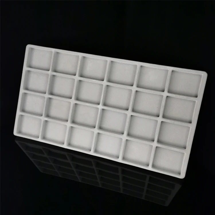 custom grey flocking ESD PVC PS PET plastic blister tray packaging for Electronic pack