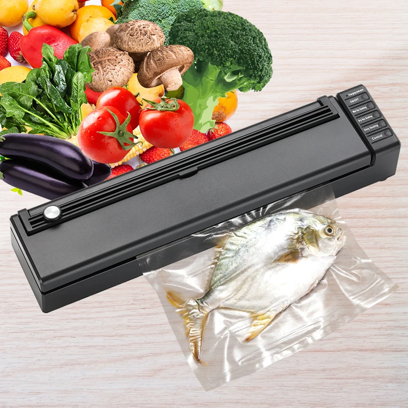 2024 Newest Portable Household Vacuum Food Sealer with Bag Cutter free bags Vacuum packing machine