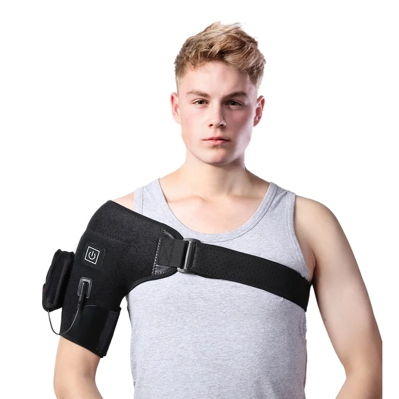 Wootshu HSB-01 electric shoulder support therapy USB cable and AC adopter heated shoulder electric brace for daily uses