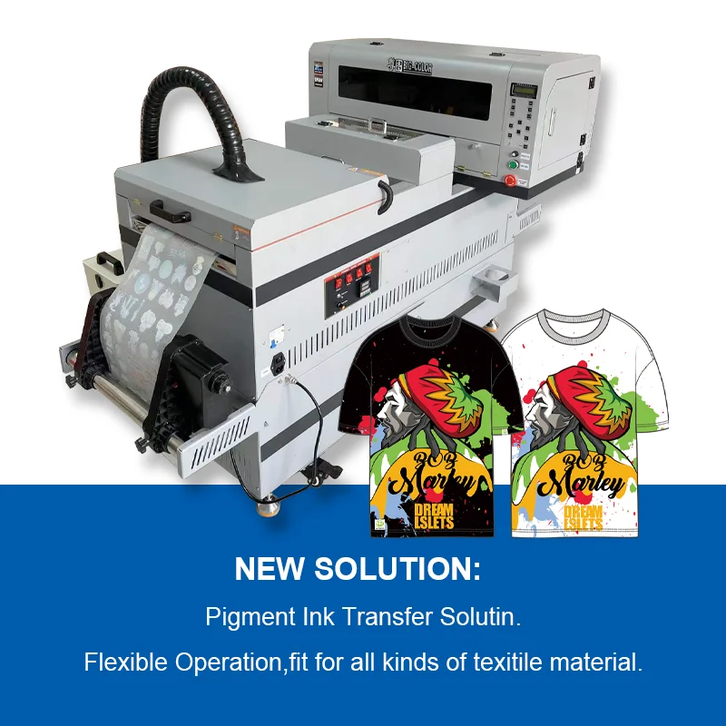 ZT Chinese factory 30cm size all in one DTF  direct transfer printer  dual  XP600 printhead for T-shirt