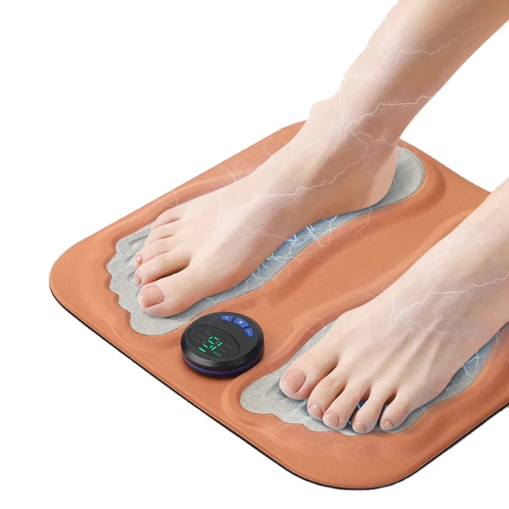 3D Foot Massage Pad Micro-current Pulse Calf Massager Automatic Foot Massage Mat Relaxes Muscles Relieves Pain Slim Legs