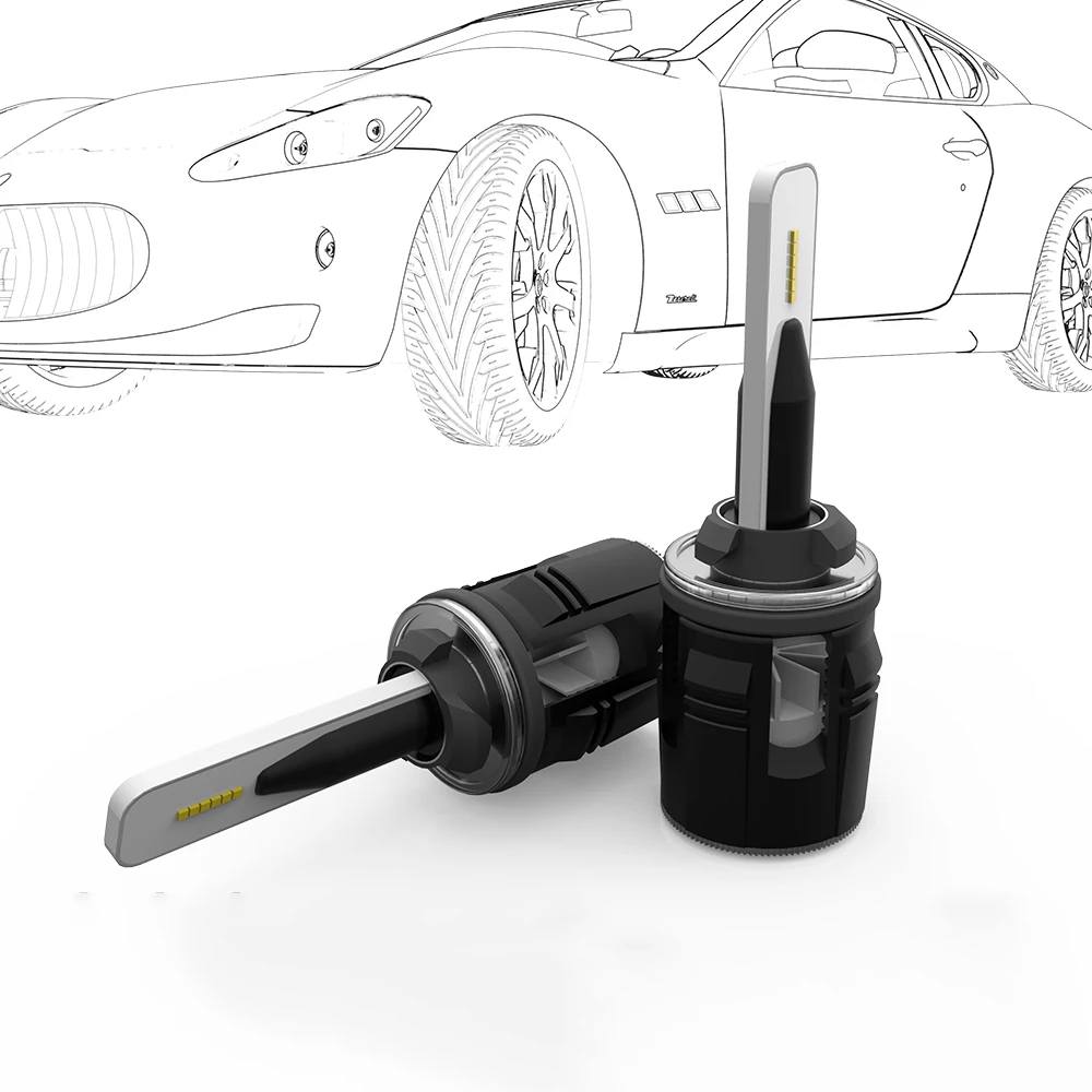 Пуля B6 светодиодные фары Тонкий Conversion Kit CSP Y11 чип все в одном чистый белый 6000 К автомобильные лампы