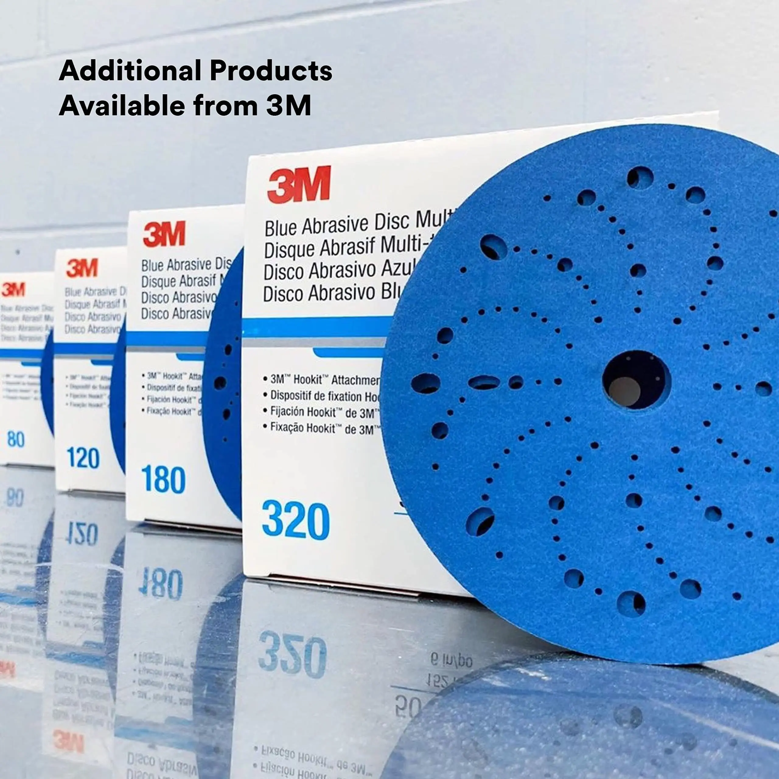 3m 312u Wholesale Blue Abrasive Disc Multi-hole, 36181, 6 in, 400, 50 discs per box, 4 boxes per case