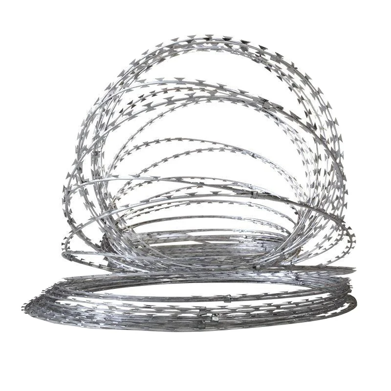 Хорошо спроектированная бритвенная проволока с горячим оцинкованным лезвием для продажи