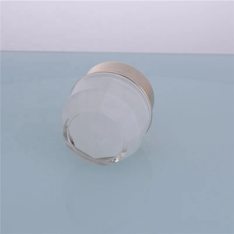 Modern White Cylinder Plastic PS Bottles Acrylic Jars for Cosmetic Packaging