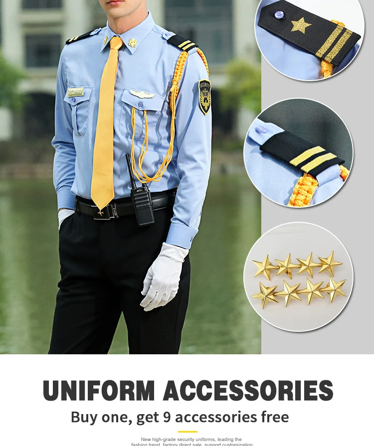 Security Company Hotel Officer Security Guard Uniforms Workwear Design