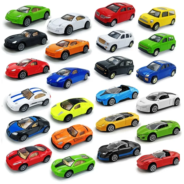 Образец заказа Смешанный заказ 1:56 литые игрушки Металлическая Модель автомобиля оттягивающаяся коробка для окна автомобиля