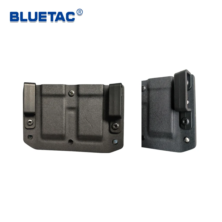 Bluetac Tactical OWB Kydex Double Mag Holster 9mm Mag Pouch Case
