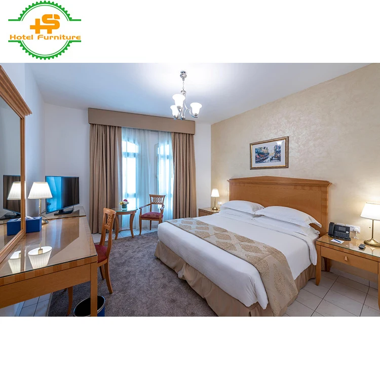 
Metal or Stainless steel or Wood or panel Hotel Bedroom Furniture (HS-N274) 