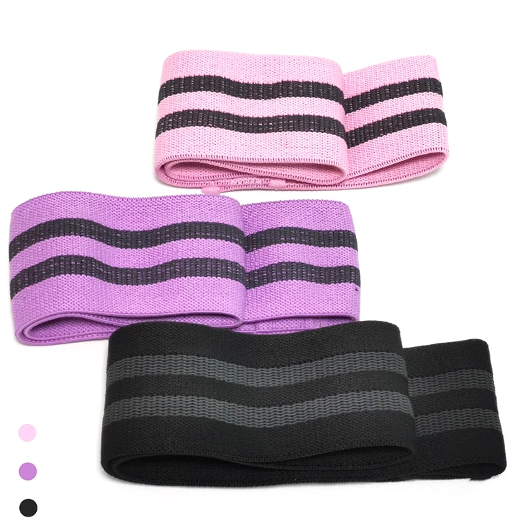 
fitness elastique exercise circle set logo sports rubber loop resistance hip bands 