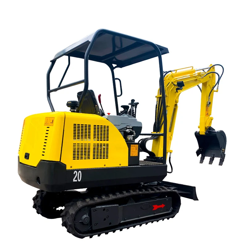 Chinese Mini  Rubber Track  Crawler Excavator 2  Ton Backhoe Hole Digger Agriculture Excavators for Construction