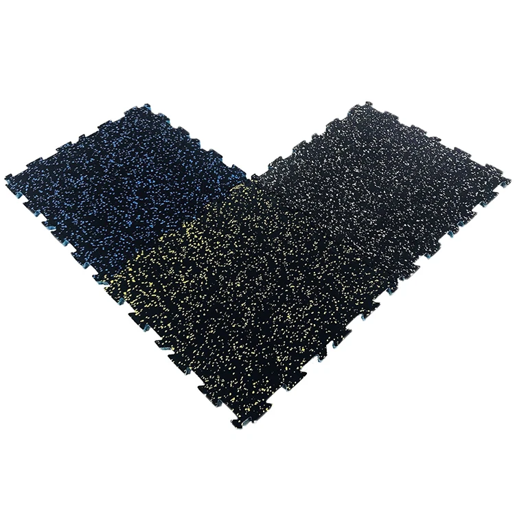 Non Toxic Rubber Puzzle Tiles interlocking gym rubber floor tiles mat