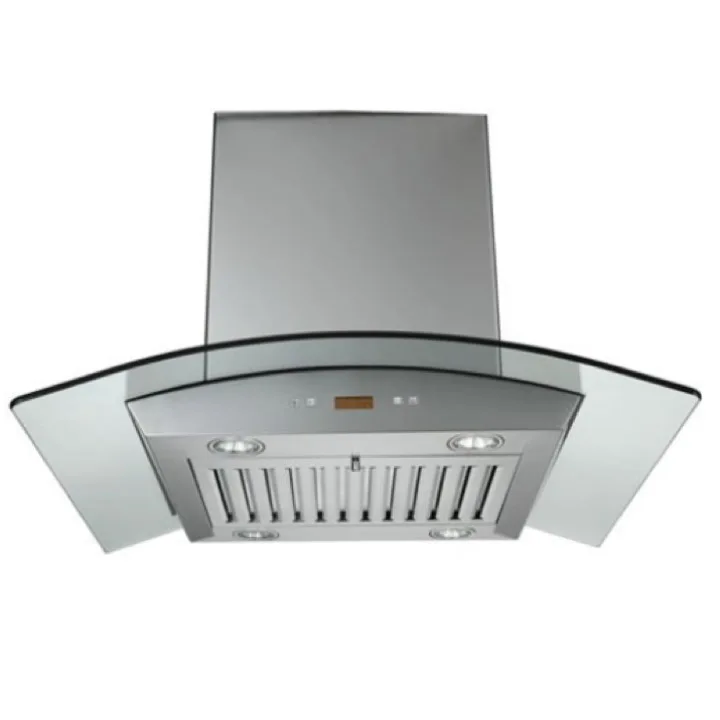 Curved 60 cm Auto Clean Wall Mounted Chimney range hood for kitchen use customised