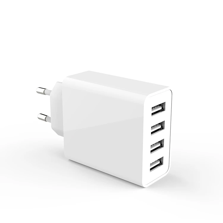  Высококачественное настенное зарядное устройство адаптер USB 4 порта вилка ЕС/США Быстрая зарядка 5А мобильный телефон для