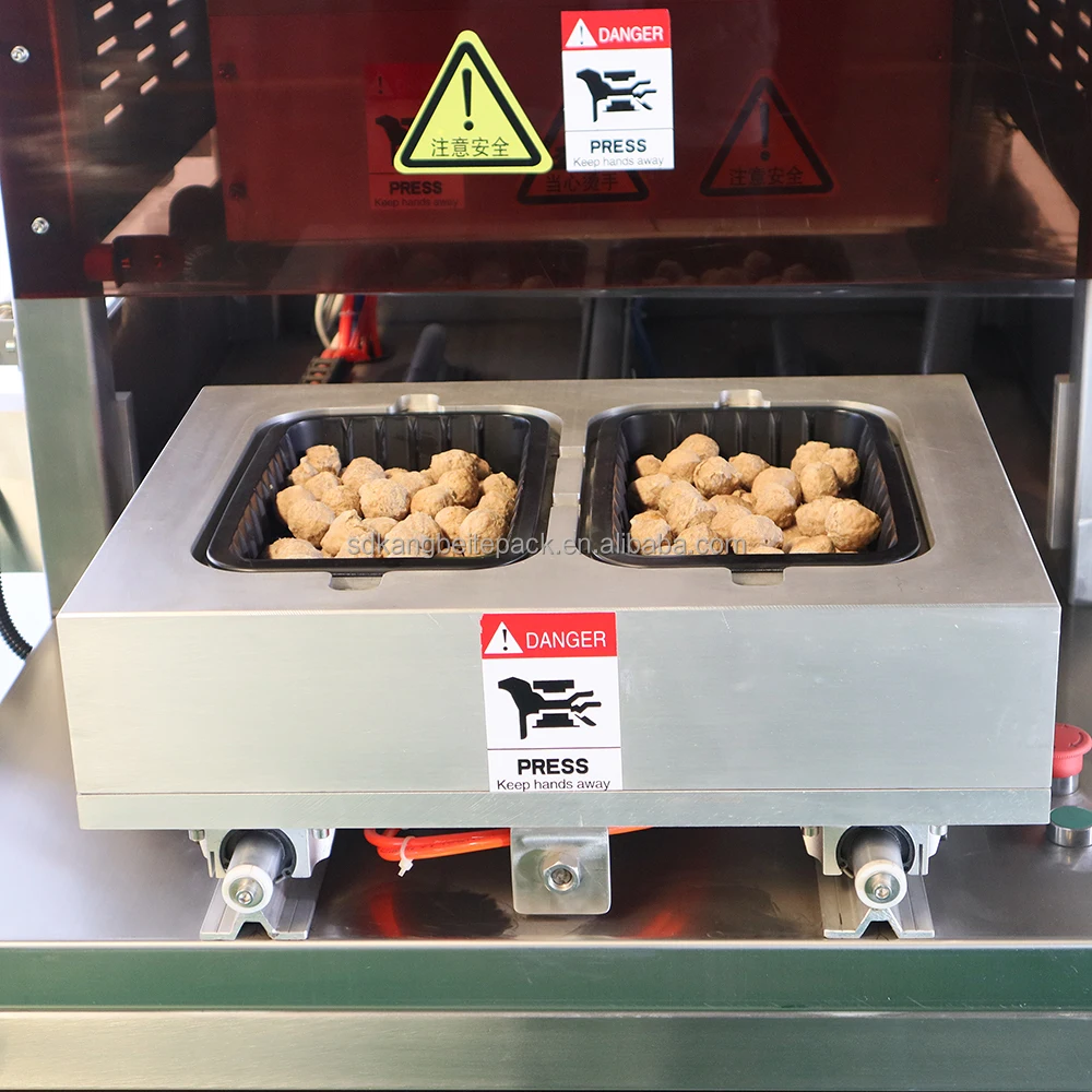 Meat Food Modified Atmosphere Packaging Machine Vacuum Type Map Tray Sealer