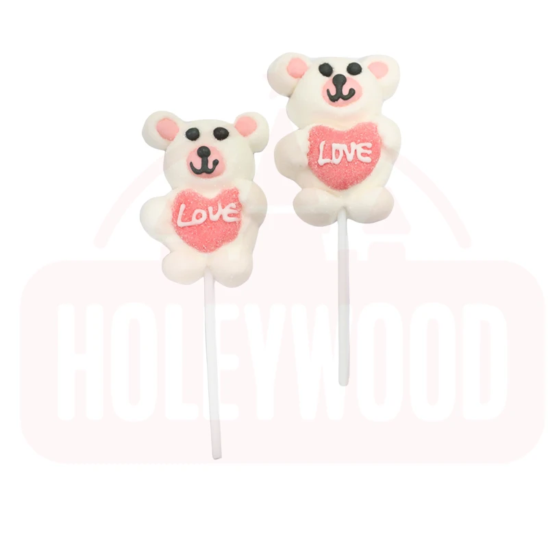Holeywood 3D Пасхальный зефир леденец 35 г маленький бурый медведь милый многоцветный фруктовый халяльный Сахар Конфеты Сладкие Фруктовые