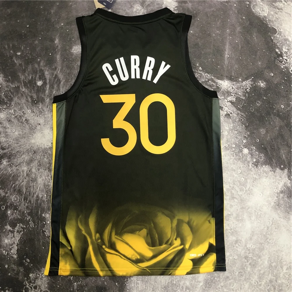 2023 Season  Unisex Quick Dry Golden State Team Uniform  Custom Name Curry Poole Thompson Green Basketball Jersey And Shorts
