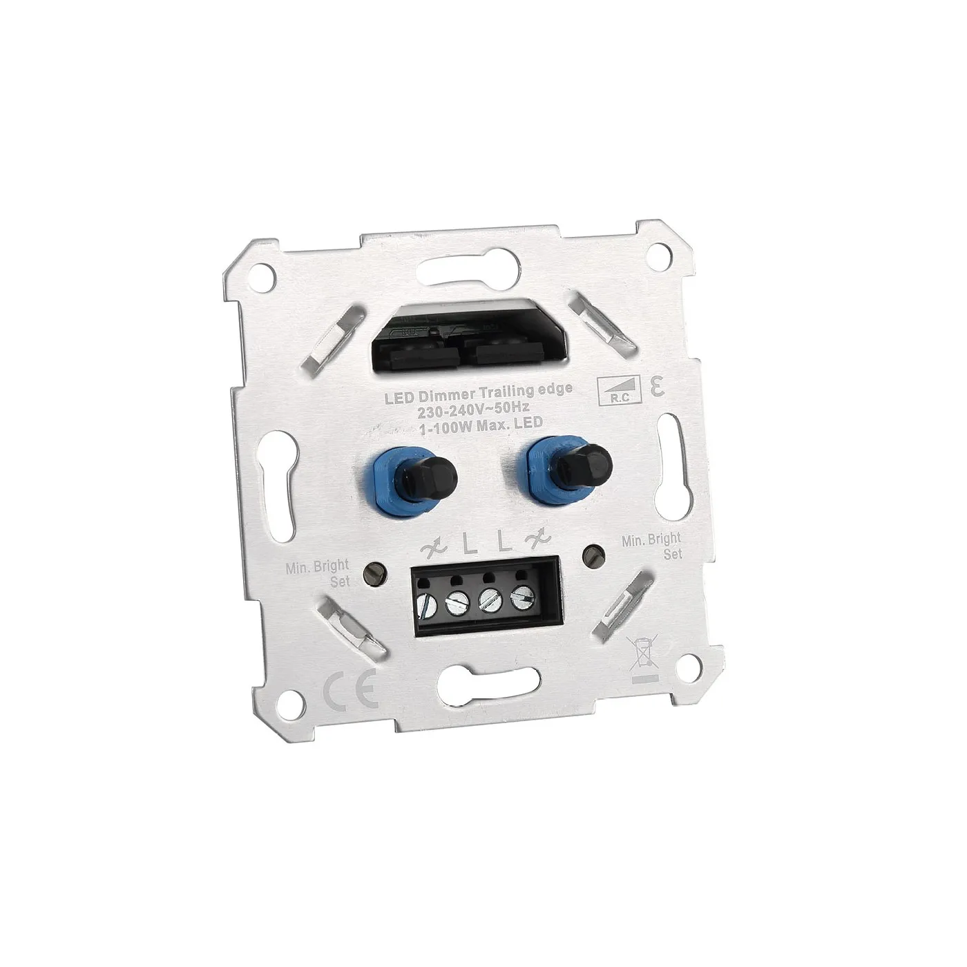 HY-2L200DIM-EU Terminal Block 84*84*44Mm Double Control Dimmer For Trailing Edge Phase Control