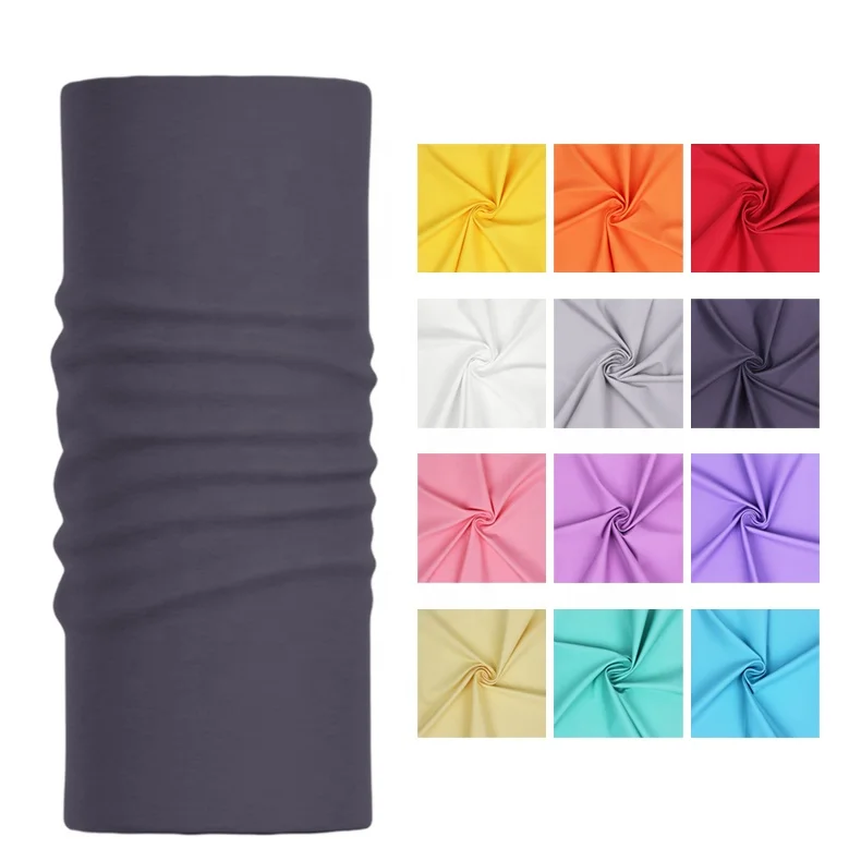 2022 Premium swan ice spandex polyester stretch seamless tubular fabric tube bandana raw material for sublimation printing