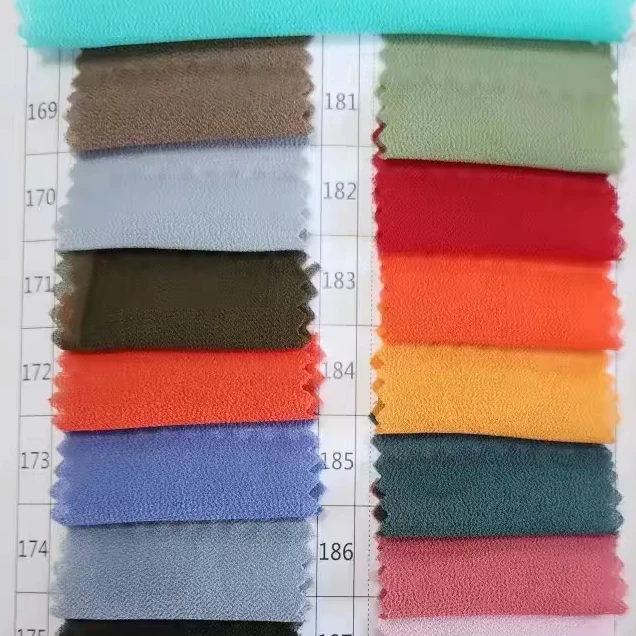polyester crepe Korea chiffon fabric for garment