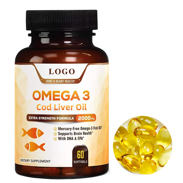 Dietary Supplement GMP Certified Fish Oil Omega 3 softgel capsules