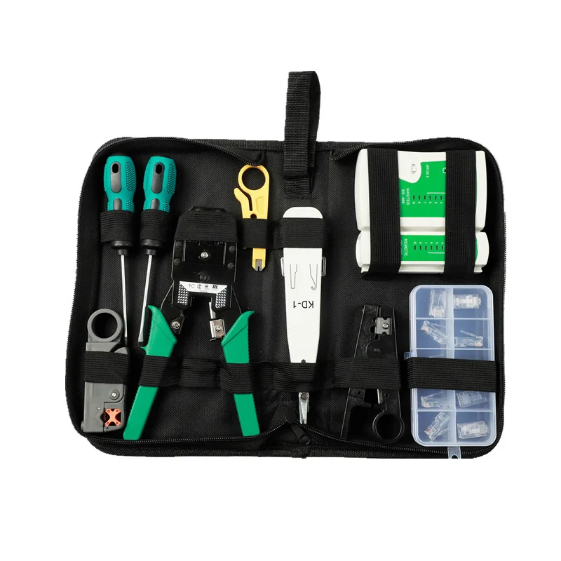 INNO 14PCS Network Installation Tool Kit Combined Household Tool Set In Oxford Bag