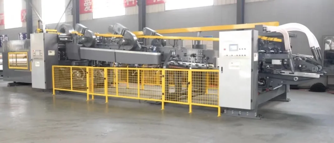 FFG High speed high quality box printing die cutting slotting folding gluing machine in line Casemaker