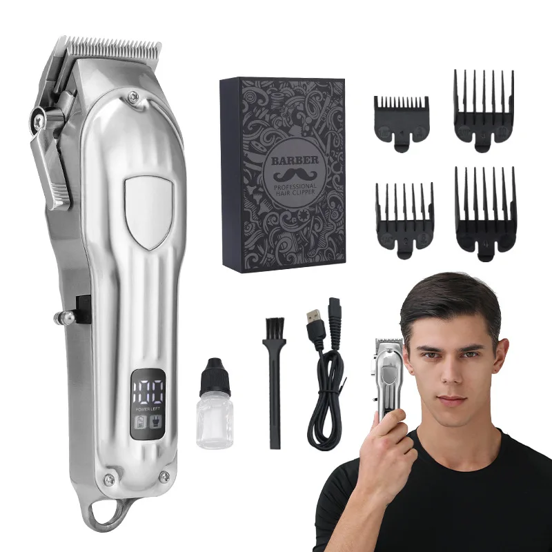 New Cordless Rechargeable Trimmer Machine Professional Portable Electric Hair For Men With Adjustable Comb Teeth