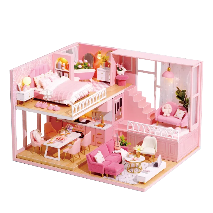 2021 HOT Sale Adult Diy Handmade Model DIY House My Little Warm Moment Girl Puzzle Gift