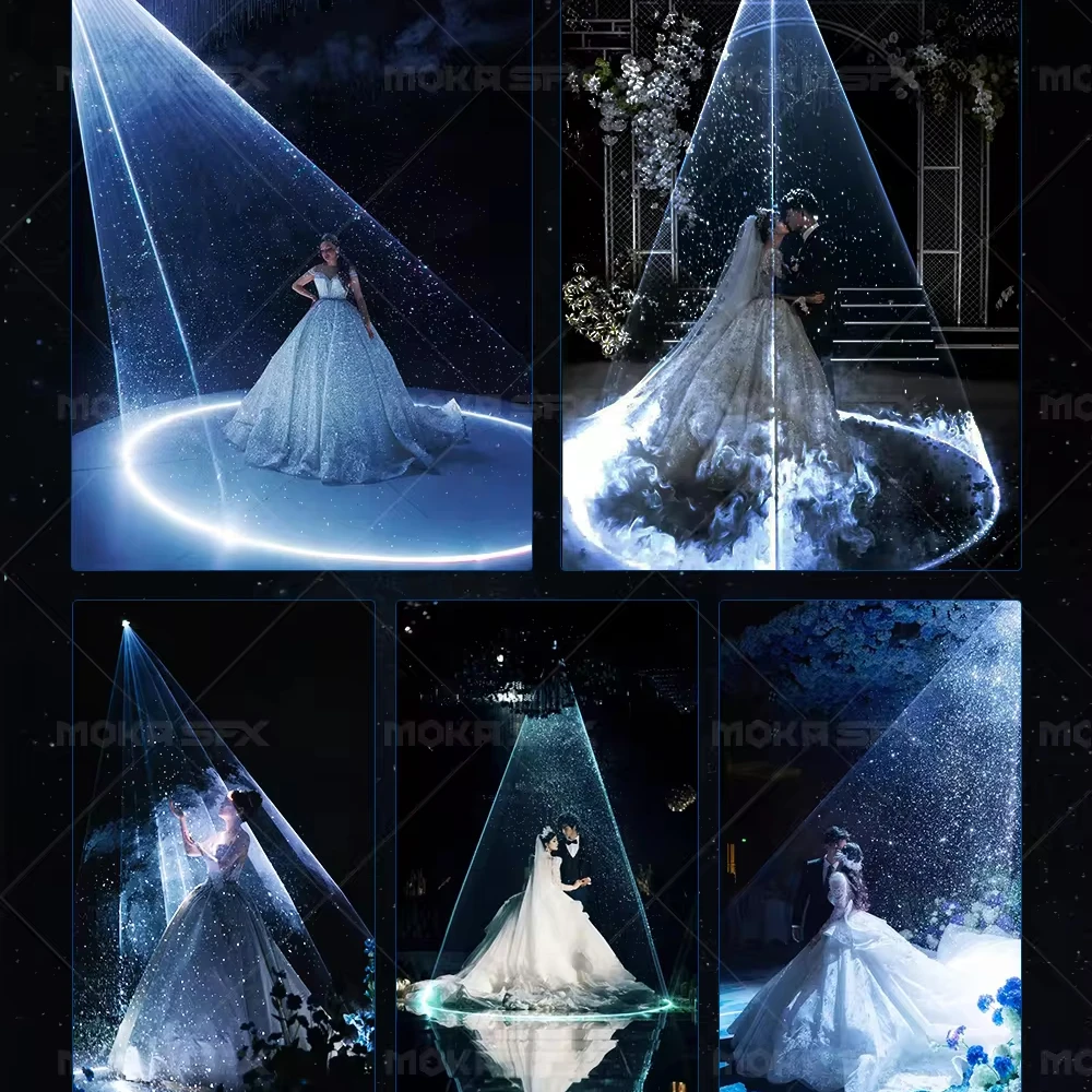 MOKA 3w 6w 10w 20w Laser Show ILDA 3d wedding lazer with snow machine Projector  Disco Stage Full Color Lazer Animation Dj Lazer
