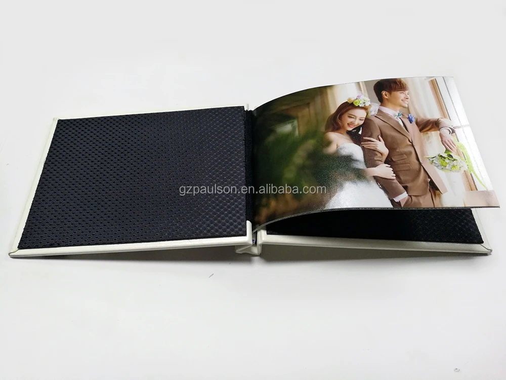 A4 leather linen custom clamp Photo book
