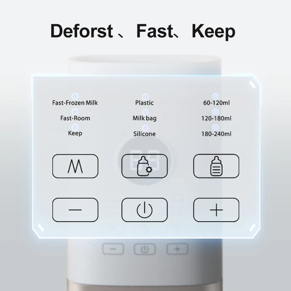 6 IN 1multifunctional single bottle milk warmer, baby bottle sterilizer, breast milk heating constant milk dispenser