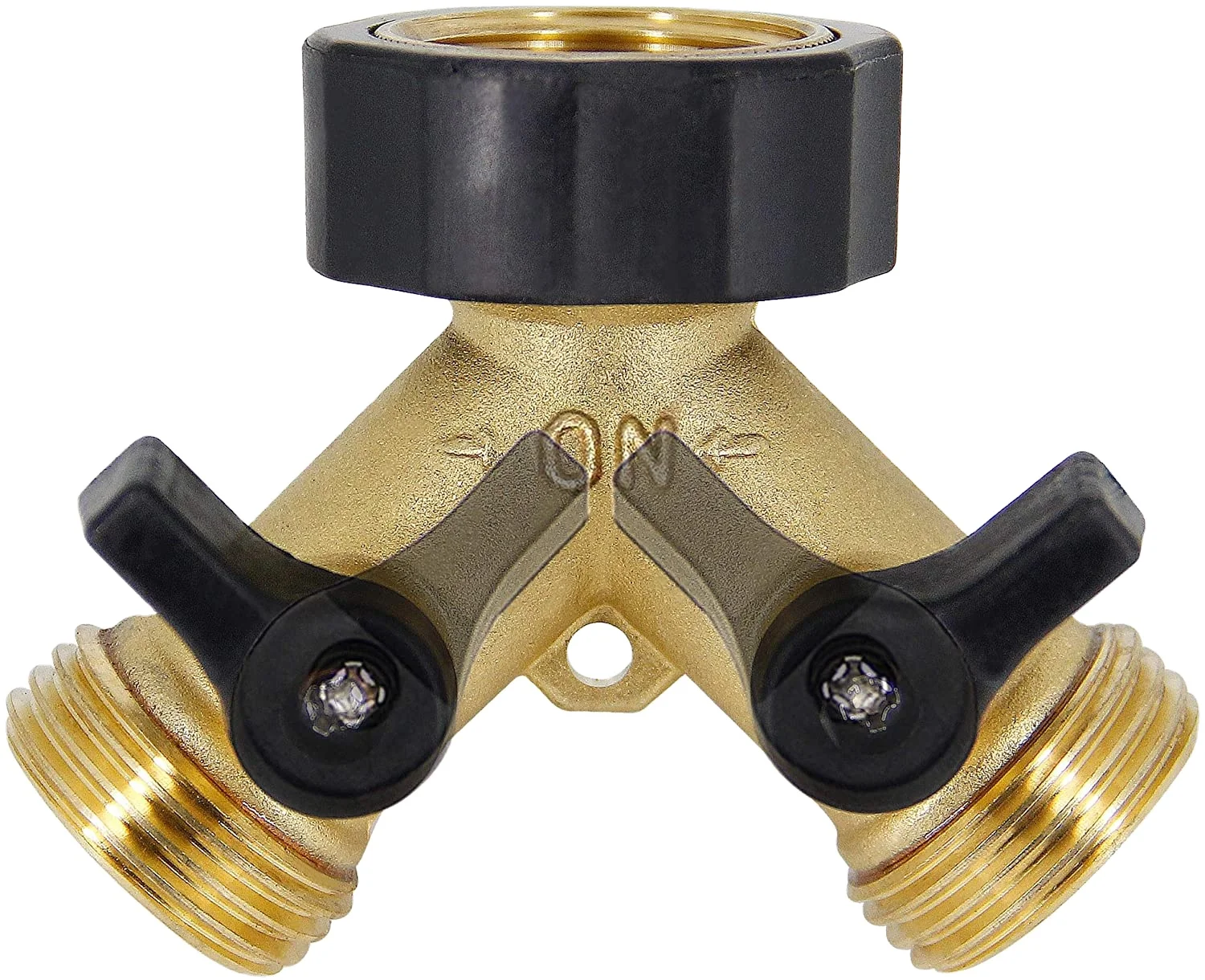 Hot Sell Brass ball valve Diverting water faucet Fixed Hose Water Brass Segment 2 WAY Brass Ball Valve Water flow separator