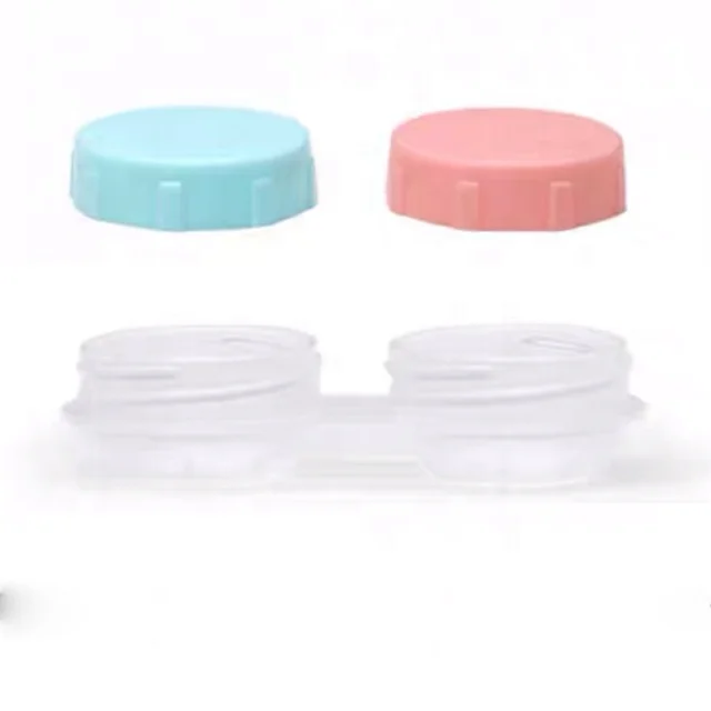 High Quality Reflective Cover Contact Lens Case with Mirror Color Contact Lenses Case Accessories Plastic Material Origin Holder