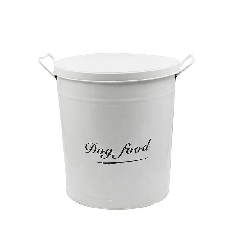 Coated Carbon Steel Pets Good metal galvanized dog food container