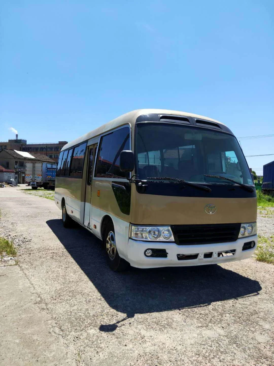 Used superior coach bus second hand petrol diesel toyotai coaster car accept customization 30 seaters used car