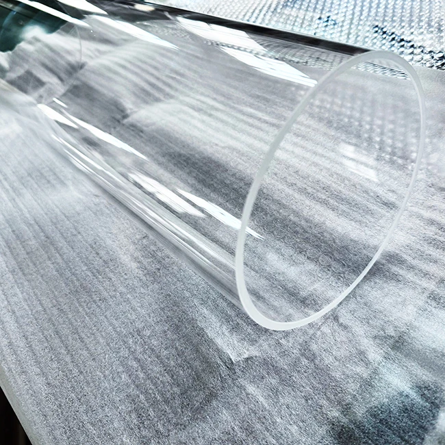 Factory wholesale Quartz Tube OD 160mm 150mm  3MM 4MM 5MM Wall Thick For View Sight Glass