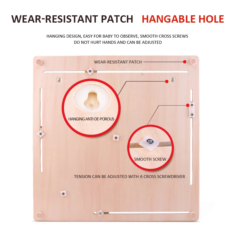 
Toi Children Early Educational Baby Colorful Cartoon Kids Interesting Learning Wooden Clock Puzzle Game Toys 