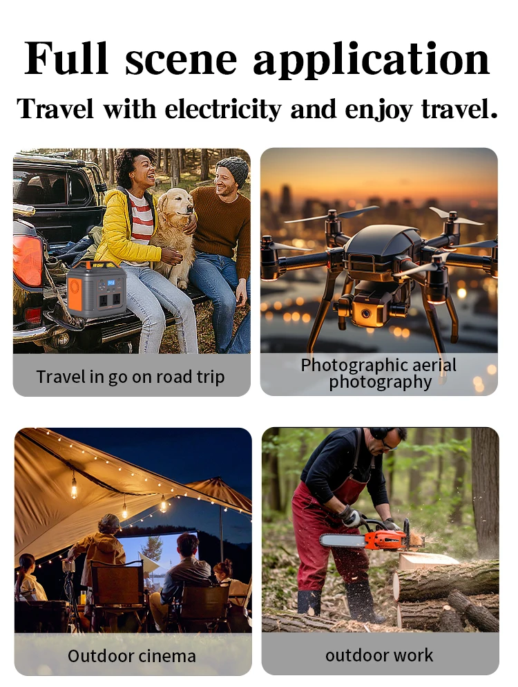 1500W Pure Sine Wave Outdoor Solar Battery Inverter Power Source MPPT Controller Household Energy Storage System Portable Power