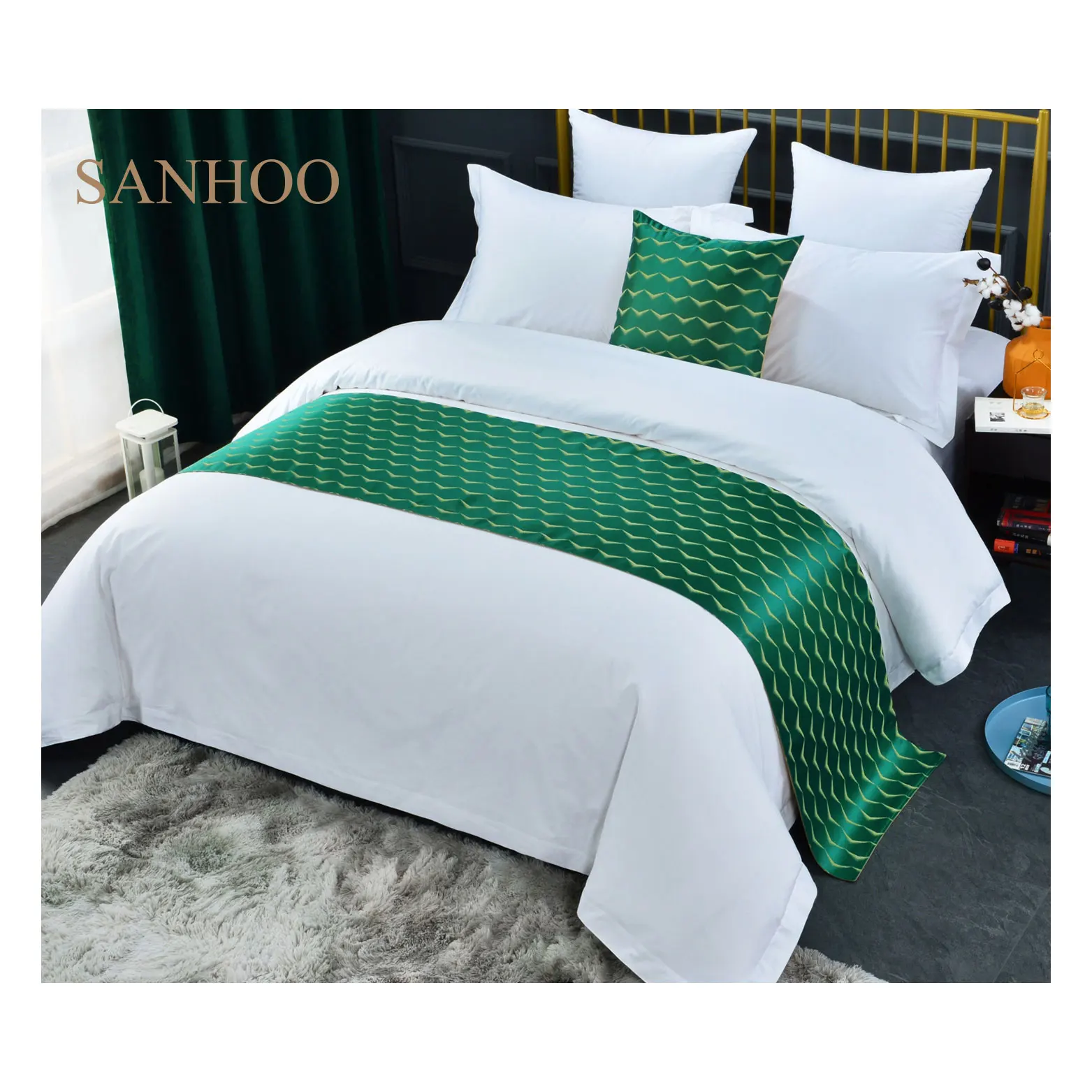 Sanhoo один размер постельное белье украшения 5 звездочный отель выбрасывающимся одеялом шарфы кроватные бегунки класса люкс