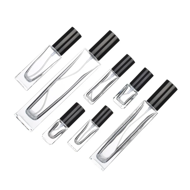 Мини 5 мл карманный прозрачный стеклянный флакон для парфюма с распылителем